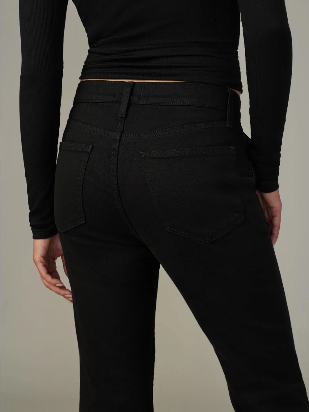 Joe's Jeans Black High-Rise Petite Flare